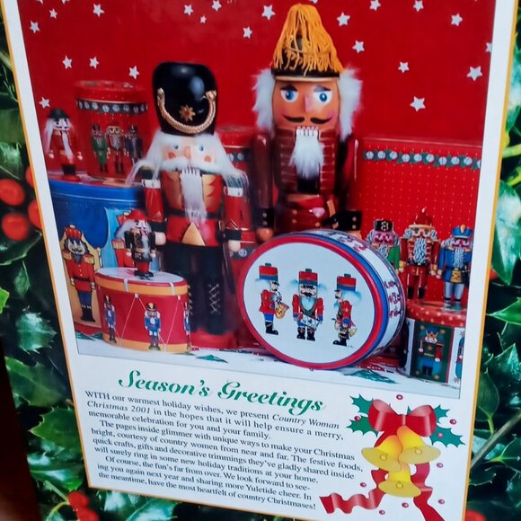 Country Woman 2001 Christmas Recipe & Crafts Hard Cover Book-EXCELLENT Condition - Picture 2 of 9